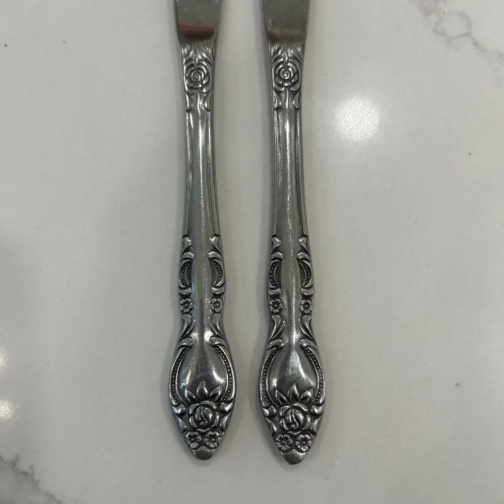 Oneida Wm A Rogers Silverplate 1949‎ OLD SOUTH II Lot Of 3 Dinner Knives Vintage